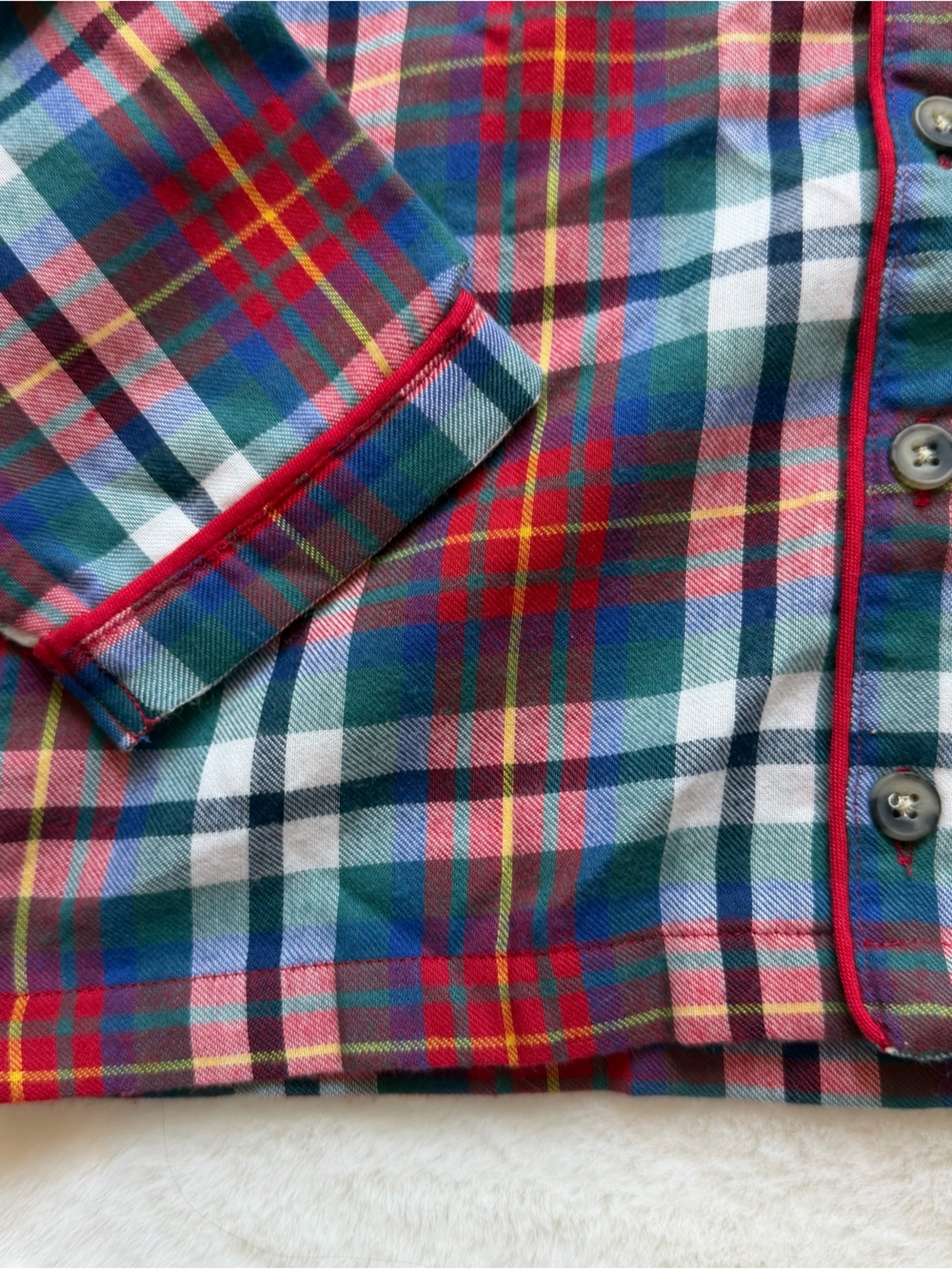 Janie & Jack | EUC - Tartan Holiday Flannel PJ Set | Size 4 - Picture 3 of 9